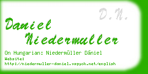 daniel niedermuller business card