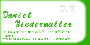 daniel niedermuller business card